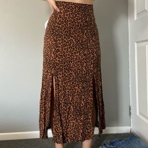 Cheetah Print Midi/Maxi Skirt